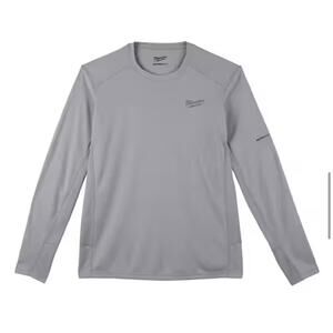 Milwaukee Men’s XL Gray WORKSKIN Long Sleeve Performance Shirt New Lightweight